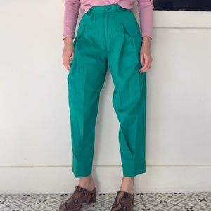 Vintage Liz Claiborne Kelly green trousers